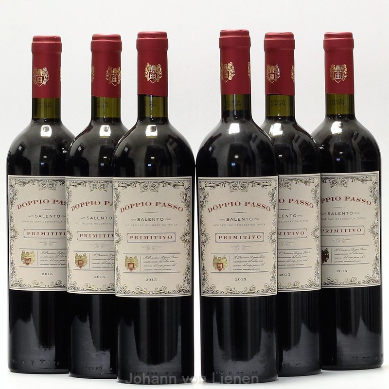 6 Flaschen Doppio Passo Salento Primitivo IGT 0,75 L 13%vol 6 Flaschen Doppio Passo Salento Primitivo IGT 0,75 L 13%vol